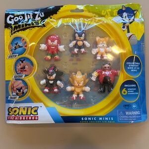 Moose Toys Collectible Child Sonic the Hedgehog Action Figure, Goo Jit Zu, 2.5",